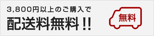 3,000円以上のご購入で配送料無料!!